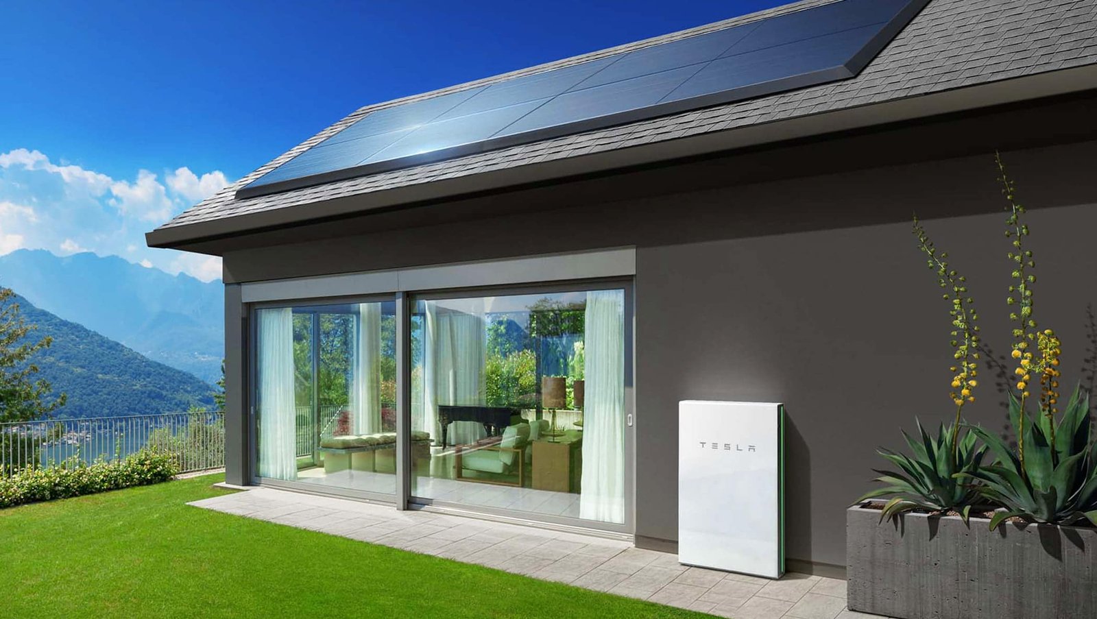 Black-On-Black-Solar-Panels-On-The-Roof-Of-The-House