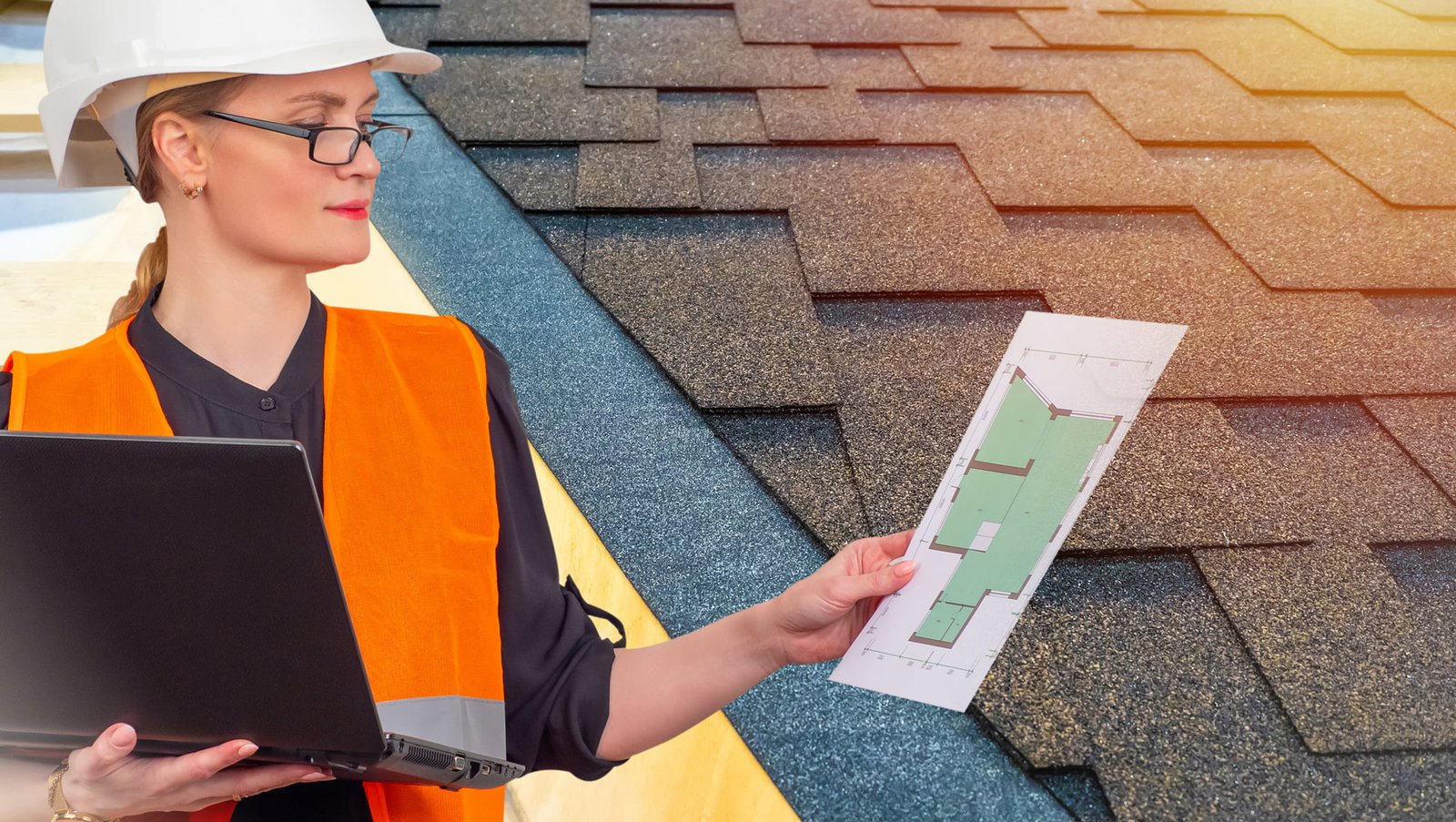 Roofing-Specialist-Looking-At-The-Chart