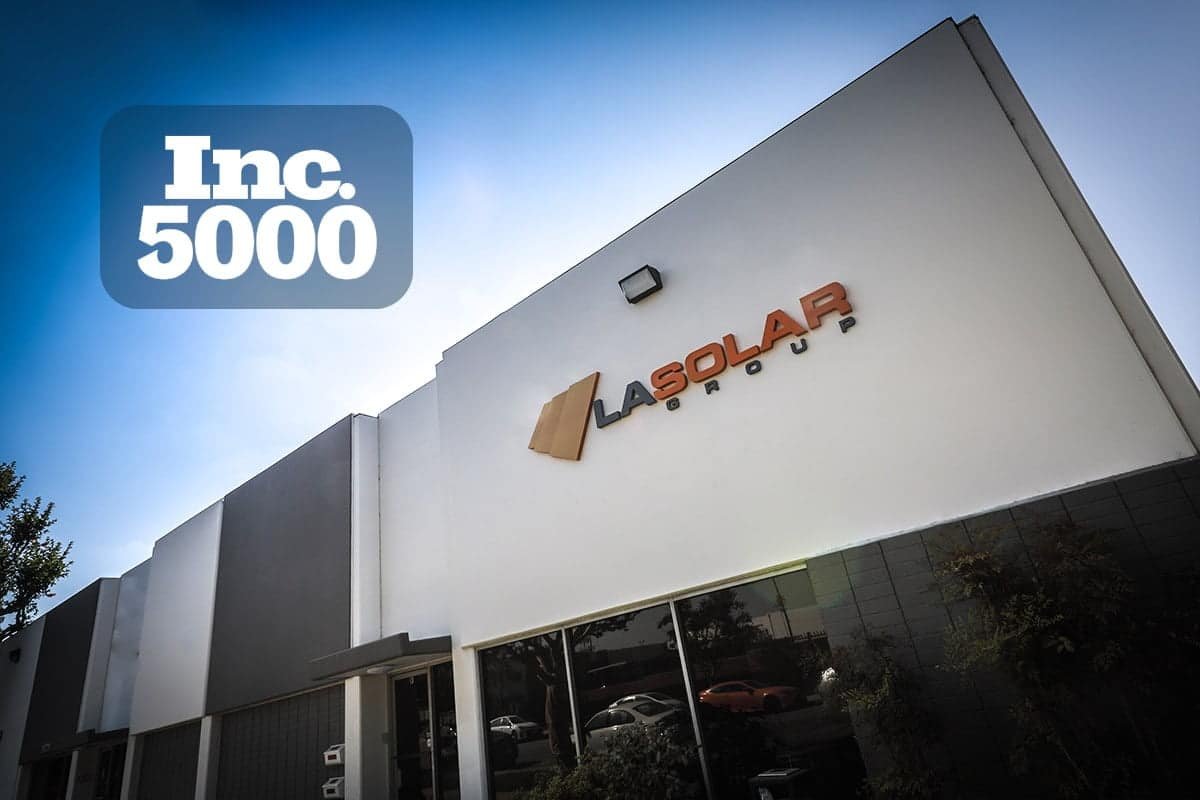 Read more about the article LA SOLAR GROUP is on 5000Inc. List Again! 6 years of Market Leadership