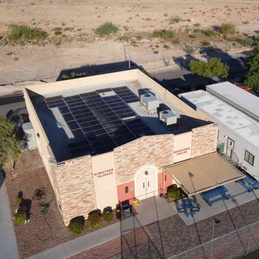 LASG non-profit installation on education building