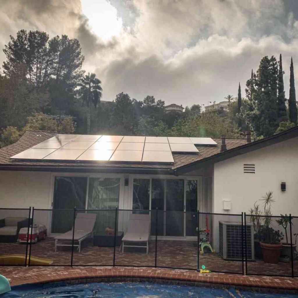 Photo of LA Solar Group residential solar installation