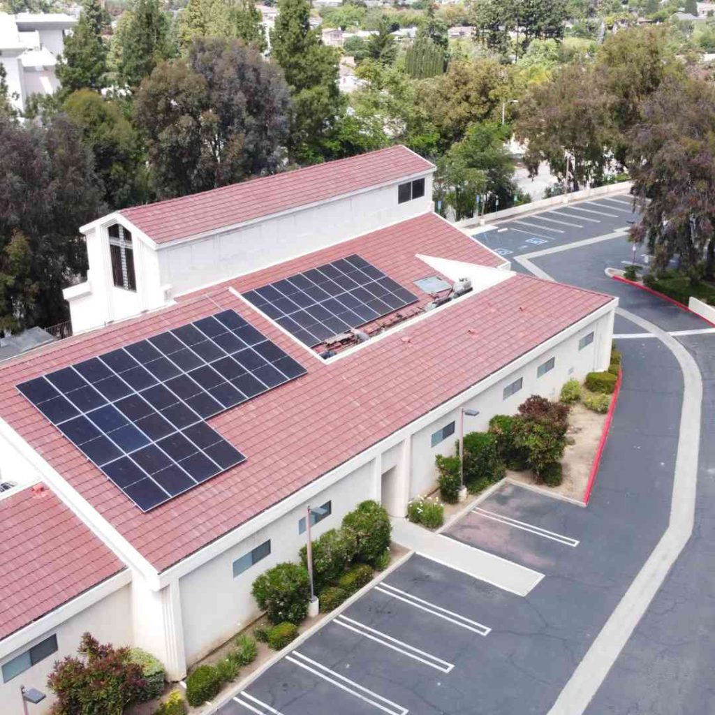 LASG non-profit installation on church building